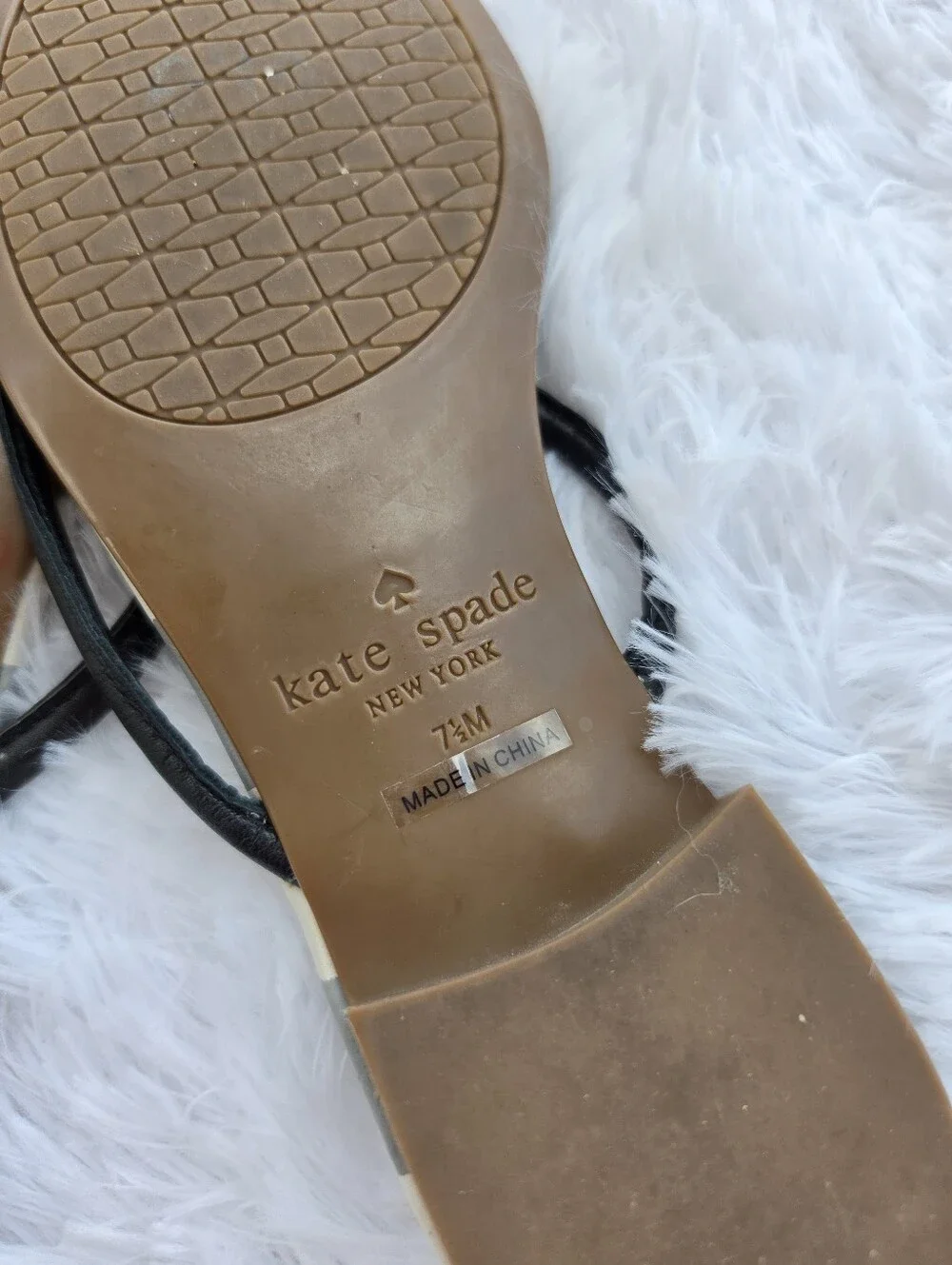 Kate Spade‎ Mistic Bow Buffulo Check Plaid Flat Thong Sandals